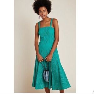 Anthropologie Maeve Leila Eyelet Dress